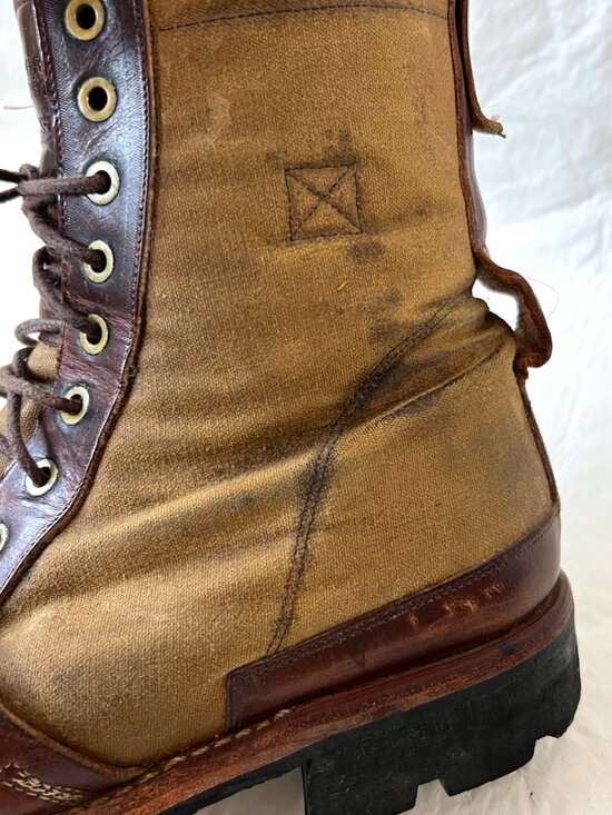 Timberland Boot Company Tackhead leather brown lace up mens 8 combat lug soles main image 7